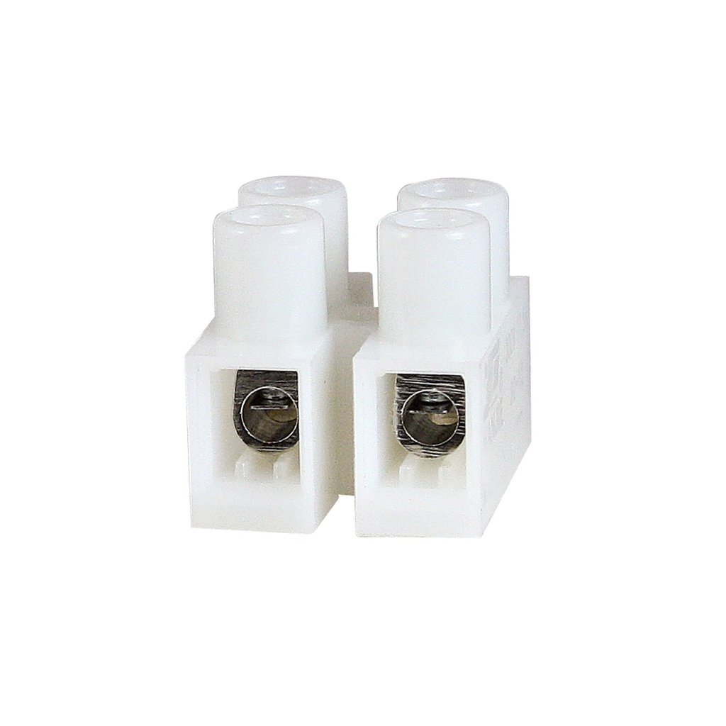 Euro Style Terminal Strip, 20 Amp, 600 Volt, White Nylon ...